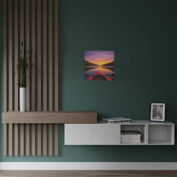 Satin Poster – Kayak on the Lake