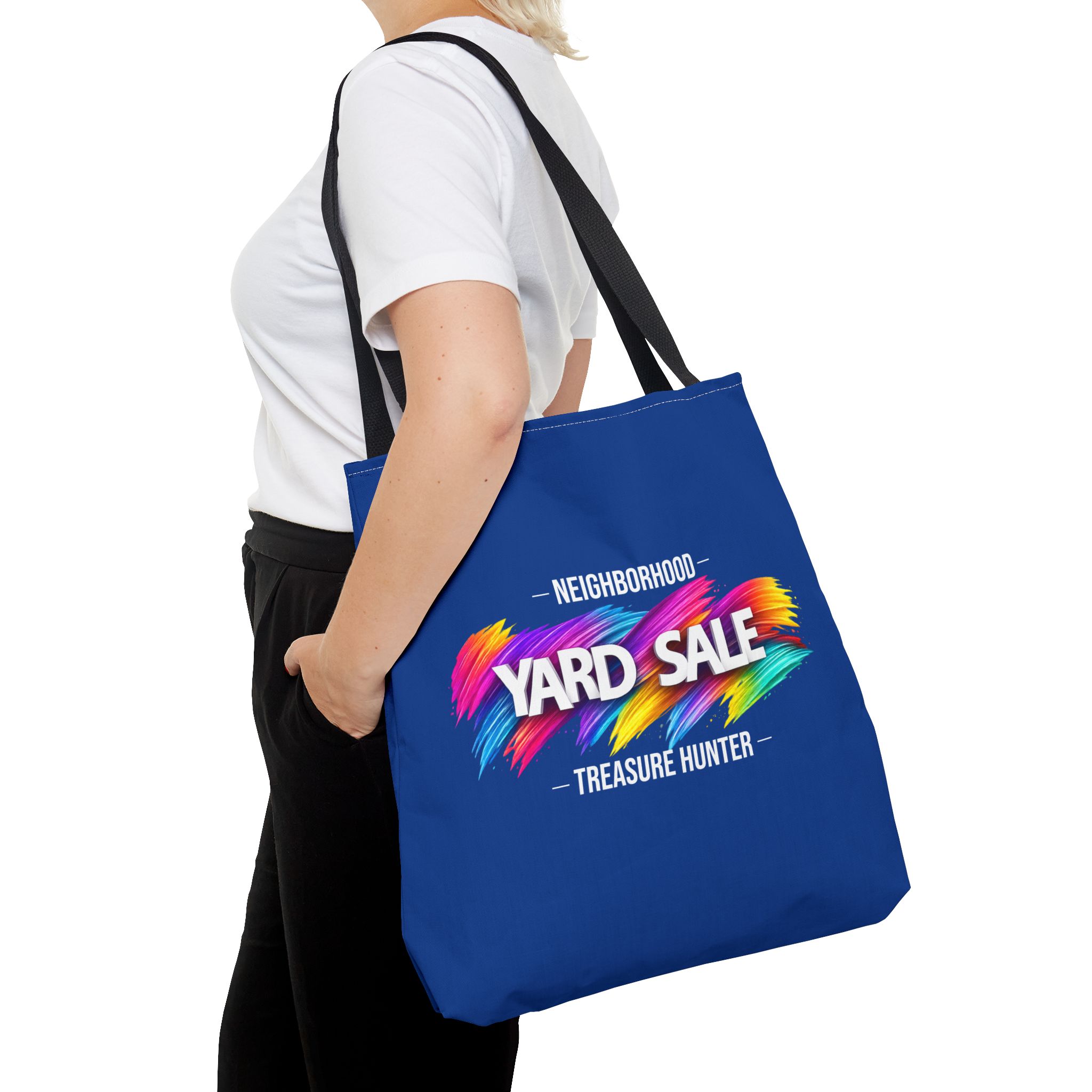 Tote Bag – Yard Sale Treasure Hunter (Dark Blue)