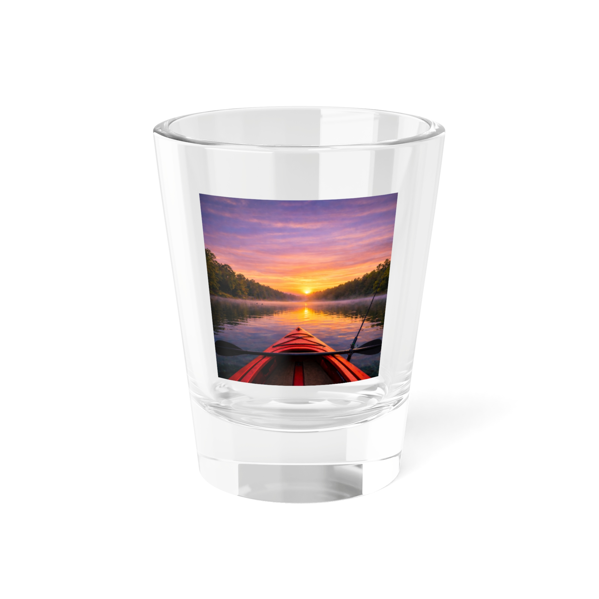 1.5oz Shot Glass – Kayak on the Lake