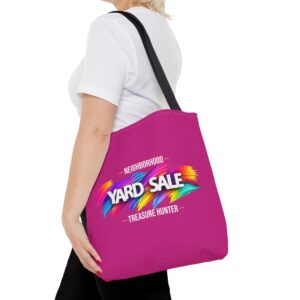 Tote Bag – Yard Sale Treasure Hunter (Dark Pink)