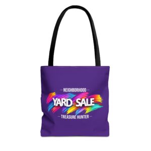 Tote Bag – Yard Sale Treasure Hunter (Dark Purple)