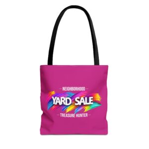Tote Bag – Yard Sale Treasure Hunter (Dark Pink)