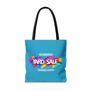 Tote Bag – Yard Sale Treasure Hunter (Turquoise)