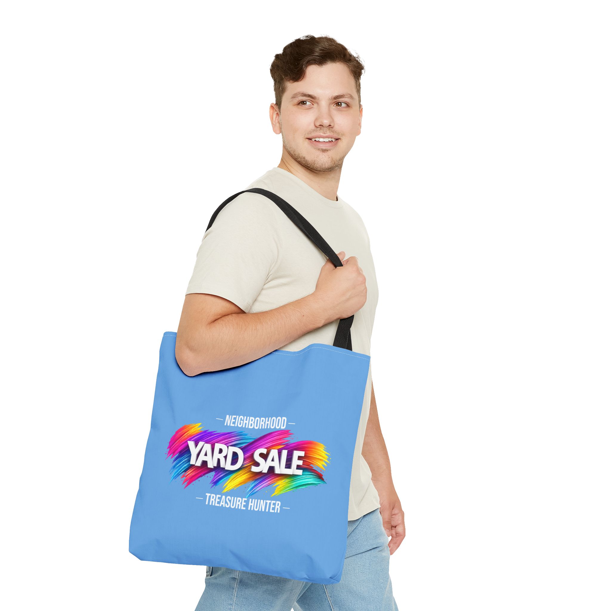 Tote Bag – Yard Sale Treasure Hunter (Light Blue)