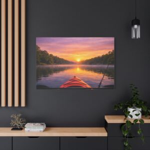 Canvas Wall Art – Kayak on the Lake