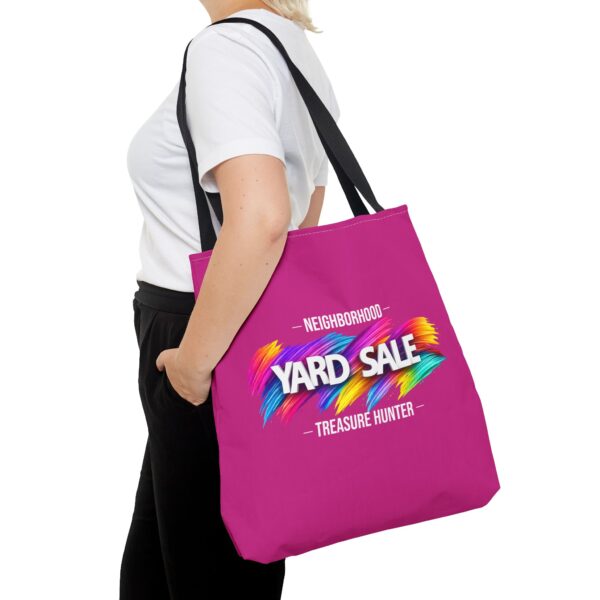 Tote Bag – Yard Sale Treasure Hunter (Dark Pink)