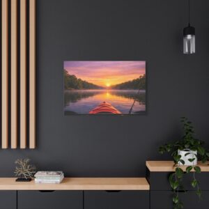 Canvas Wall Art – Kayak on the Lake