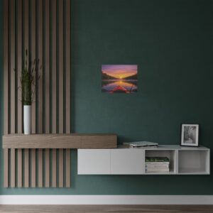 Satin Poster – Kayak on the Lake