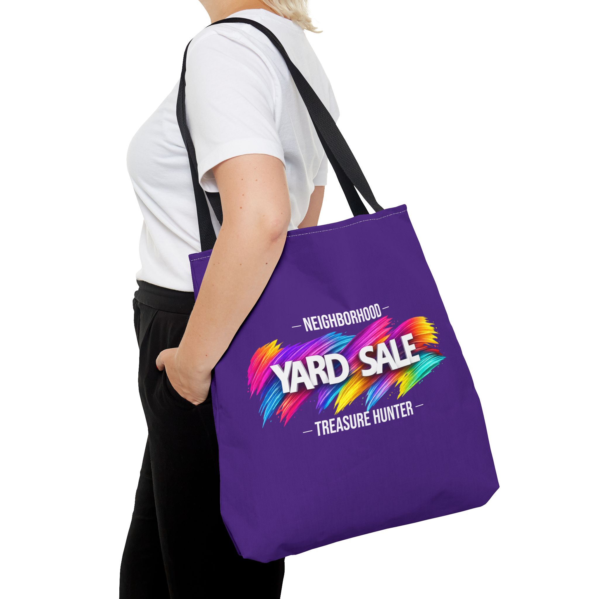 Tote Bag – Yard Sale Treasure Hunter (Dark Purple)