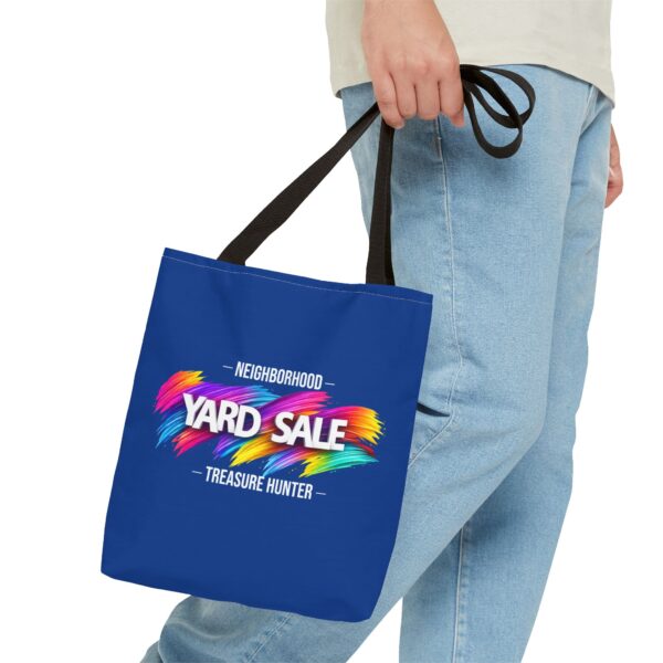 Tote Bag – Yard Sale Treasure Hunter (Dark Blue)