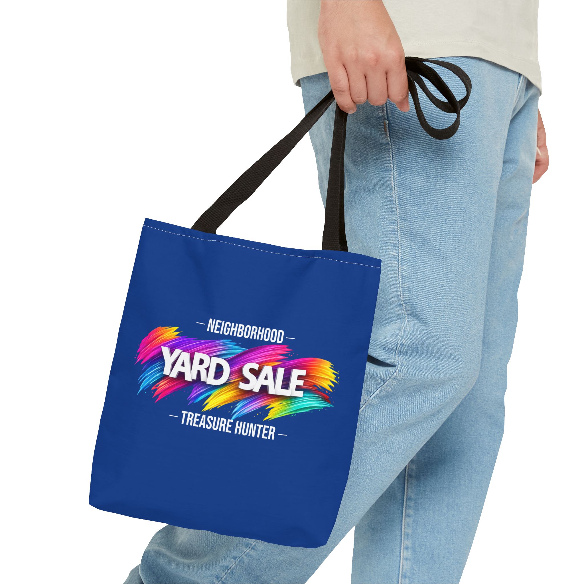 Tote Bag – Yard Sale Treasure Hunter (Dark Blue)
