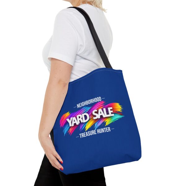 Tote Bag – Yard Sale Treasure Hunter (Dark Blue)