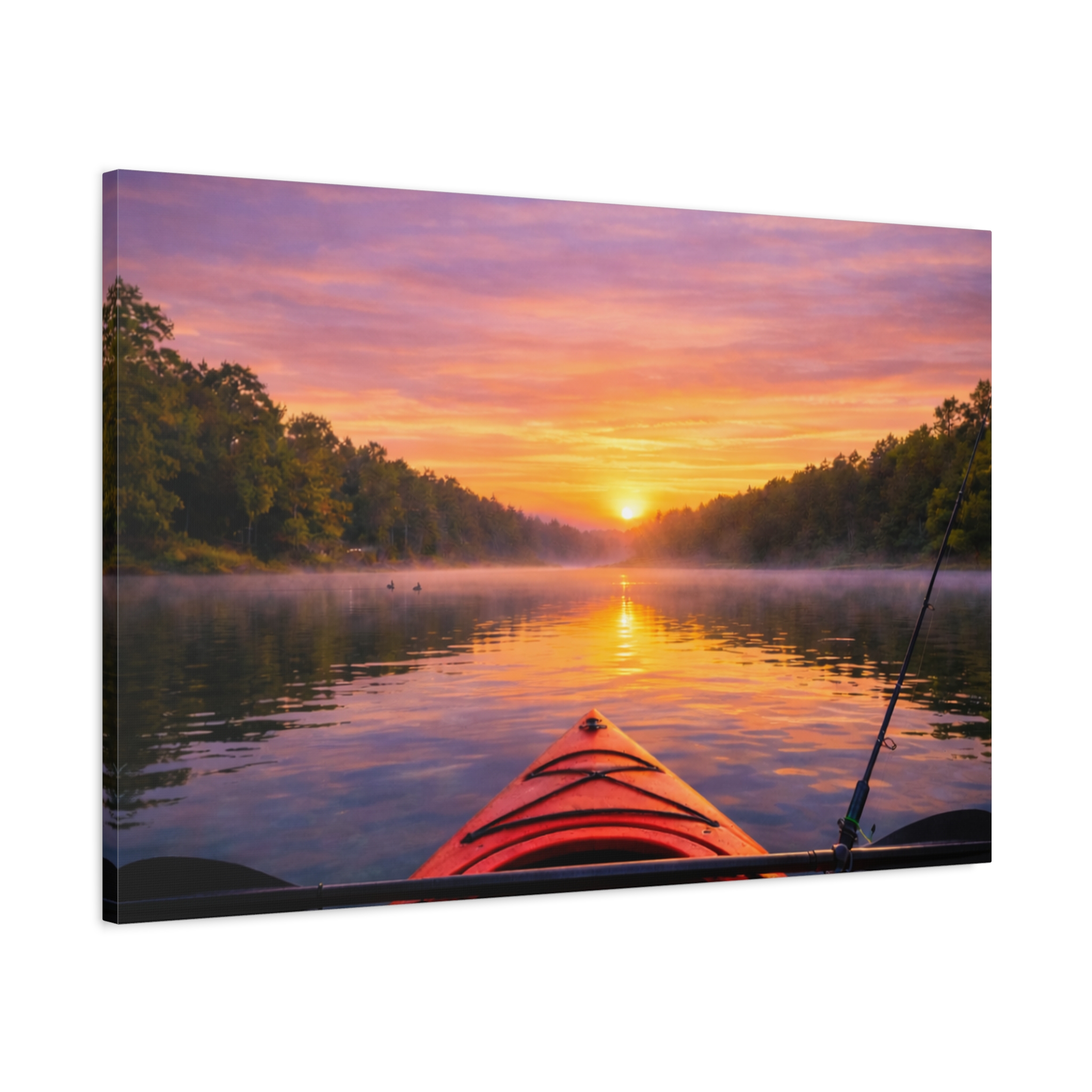 Canvas Wall Art – Kayak on the Lake