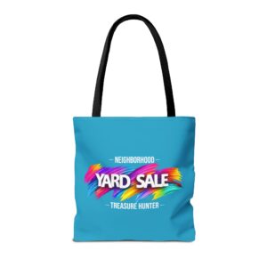 Tote Bag – Yard Sale Treasure Hunter (Turquoise)