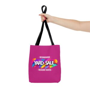 Tote Bag – Yard Sale Treasure Hunter (Dark Pink)