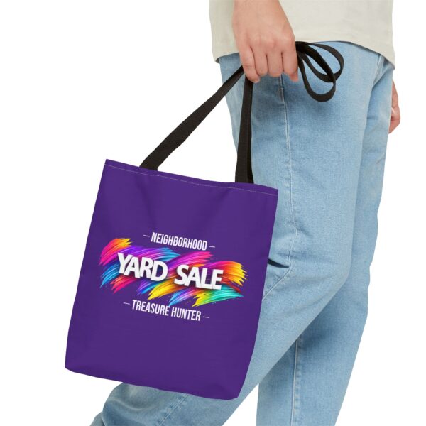 Tote Bag – Yard Sale Treasure Hunter (Dark Purple)