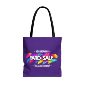 Tote Bag – Yard Sale Treasure Hunter (Dark Purple)