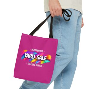 Tote Bag – Yard Sale Treasure Hunter (Dark Pink)