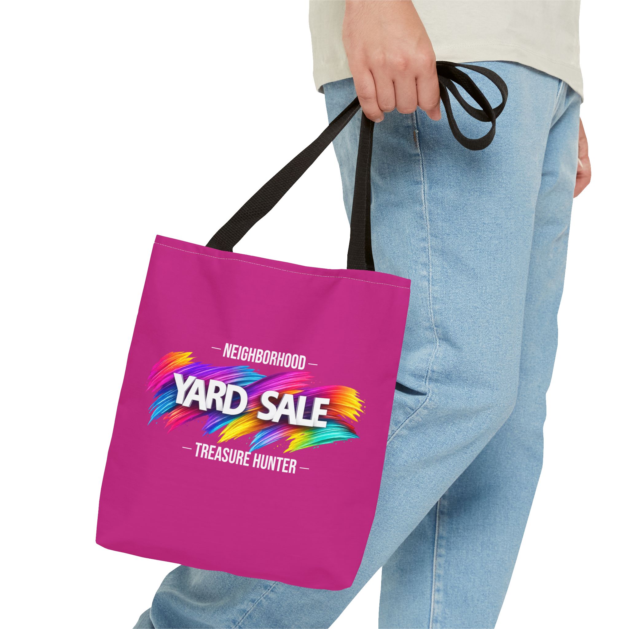 Tote Bag – Yard Sale Treasure Hunter (Dark Pink)