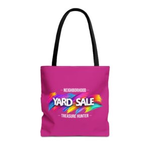Tote Bag – Yard Sale Treasure Hunter (Dark Pink)