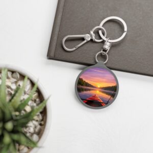 Keychain – Kayak on the Lake